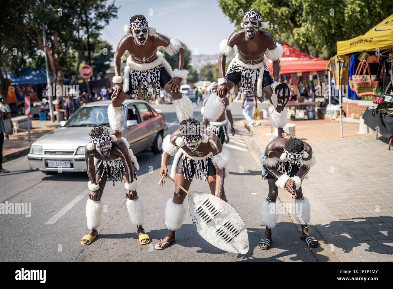Johannesburg, South Africa. 27th Apr, 2023. Dancers perform on the