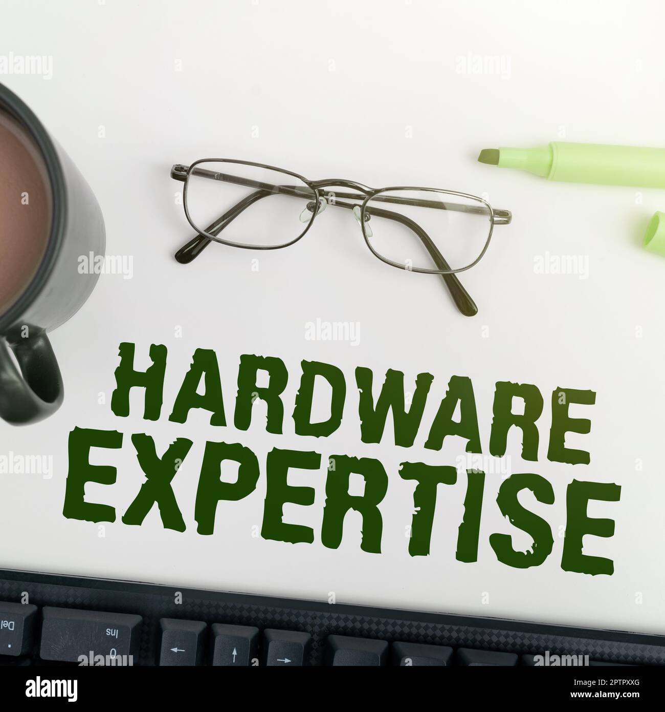 Sign displaying Hardware Expertise, Concept meaning machines and other
