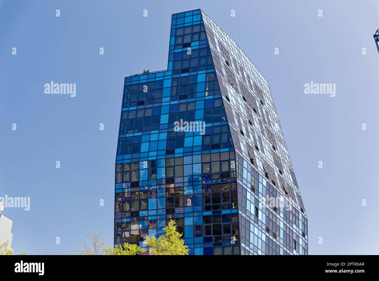 Blue is two buildings: The taller, oddly cantilevered 103 Norfolk ...
