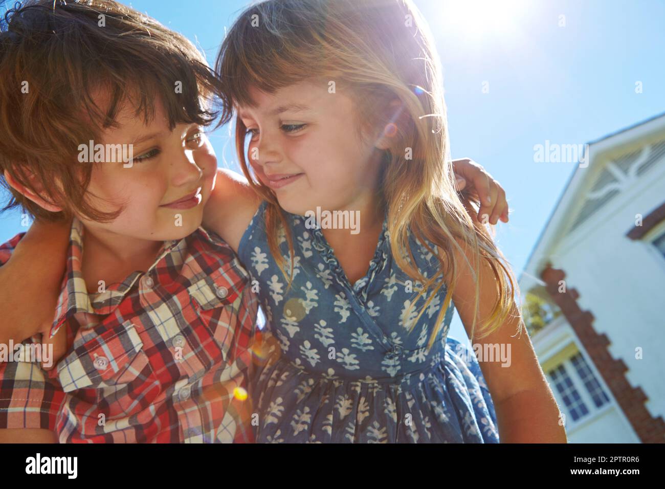 The irreplaceable bond between brother and sister. an affectionate