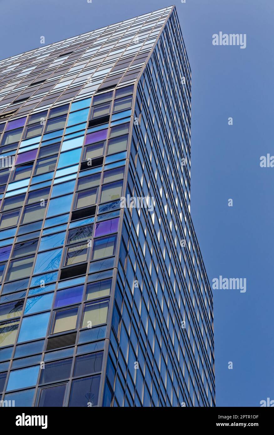 Blue is two buildings: The taller, oddly cantilevered 103 Norfolk ...
