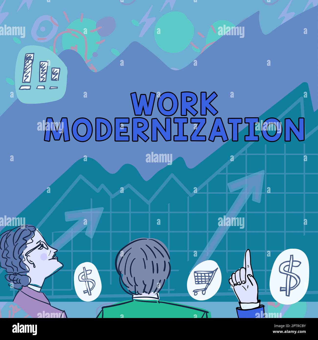 Modernisation Product Example Text showing inspiration Work Modernization, Concept meaning changing ...