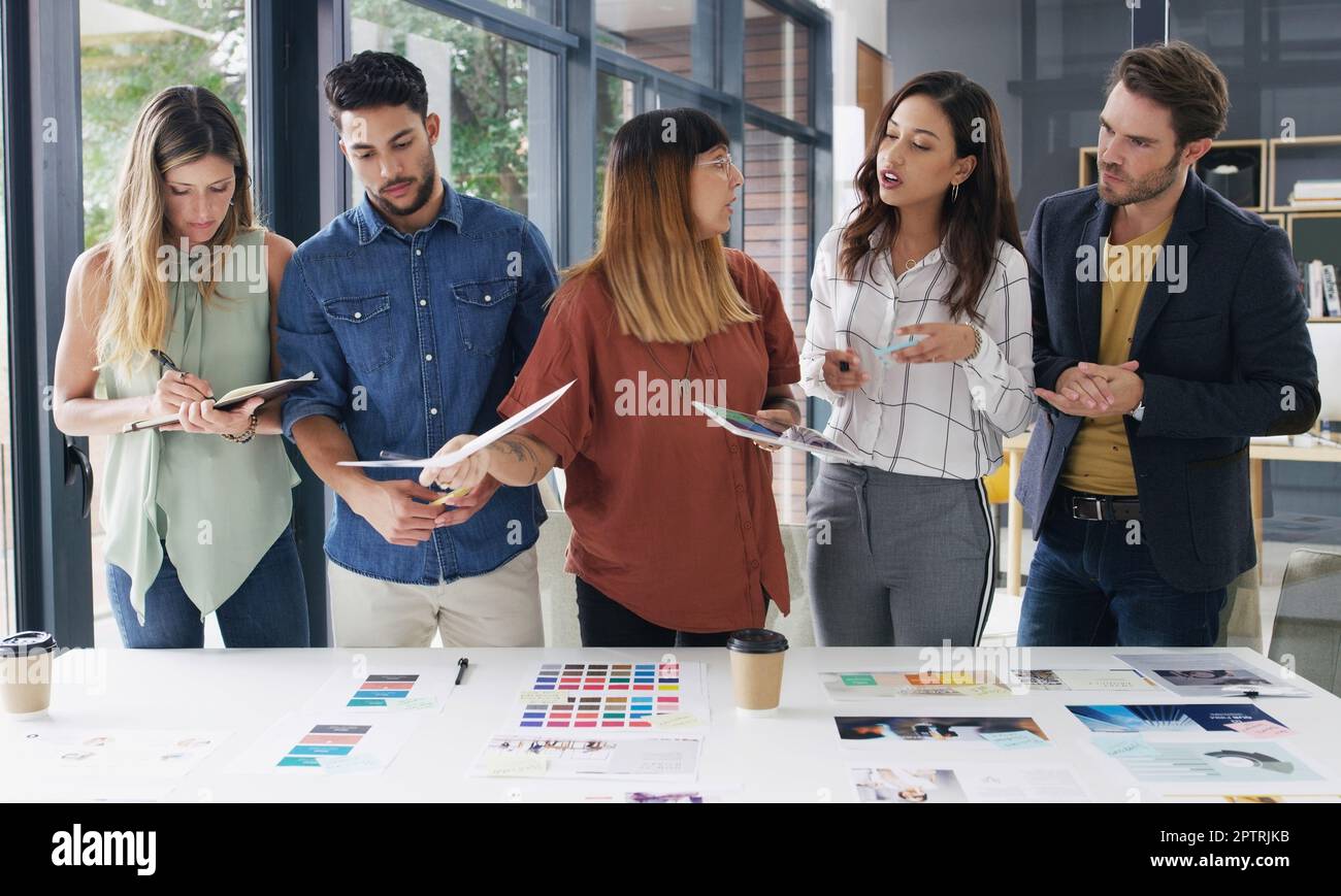 Working on one big creative campaign. a group of designers ...
