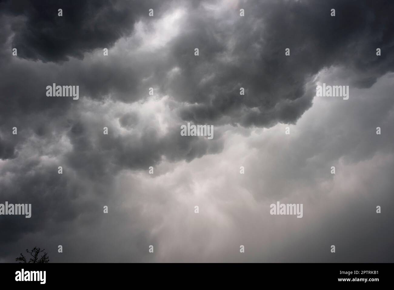 Dramatic storm clouds gather over East Yorkshire, UK Stock Photo