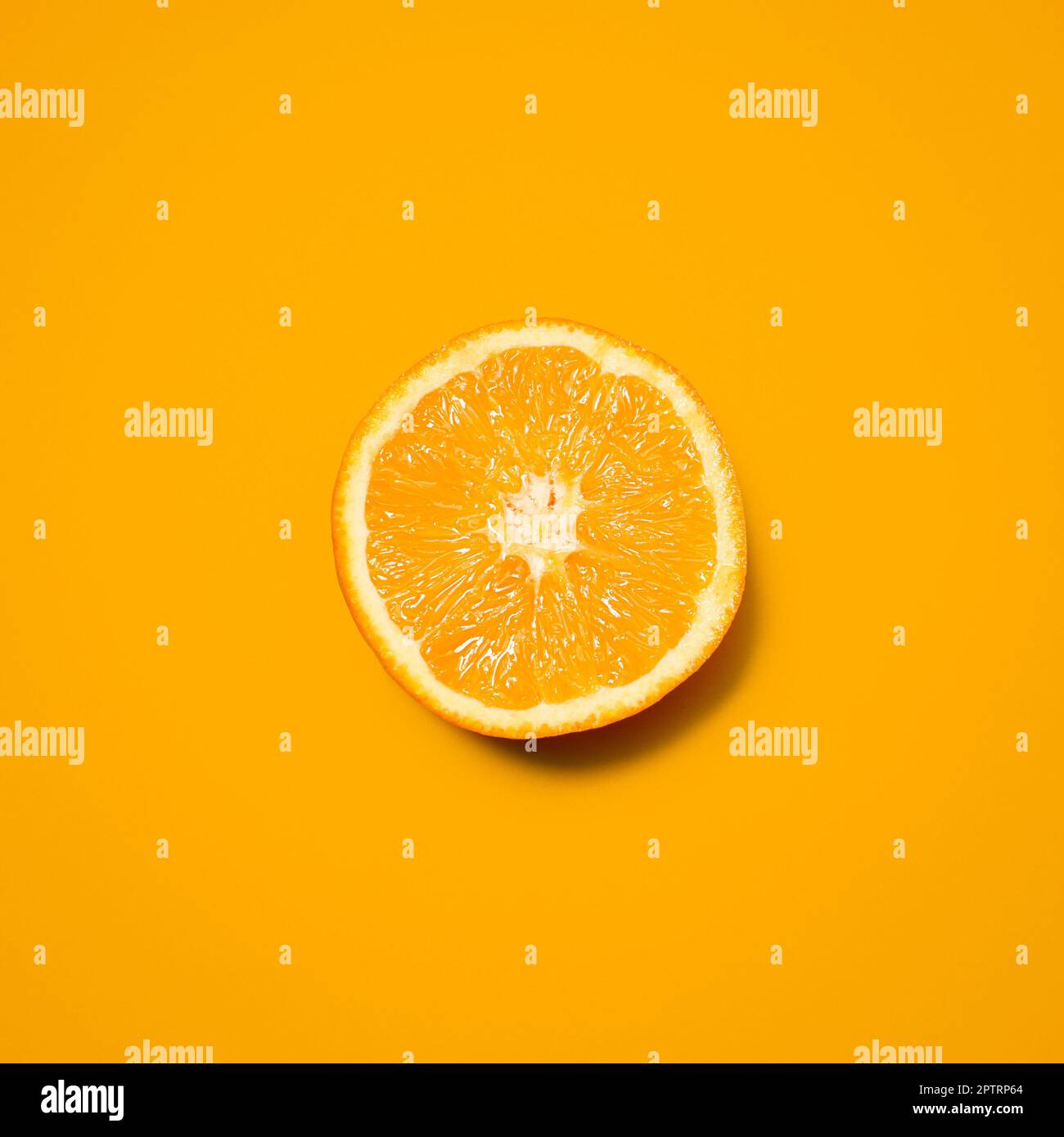 Vitamin C ya later. an orange against a studio background Stock Photo