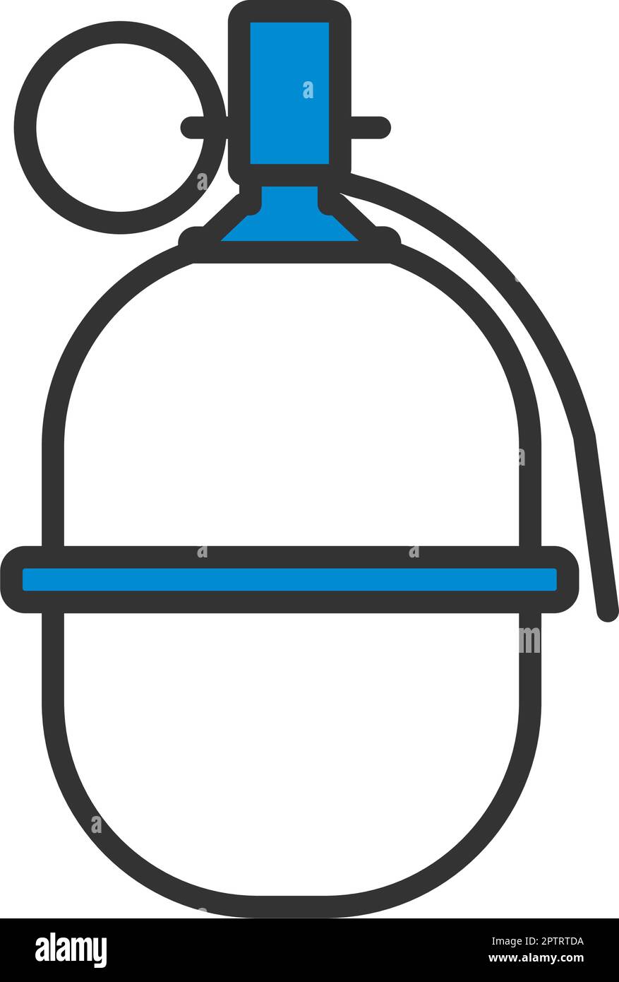 Attack Grenade Icon Stock Vector