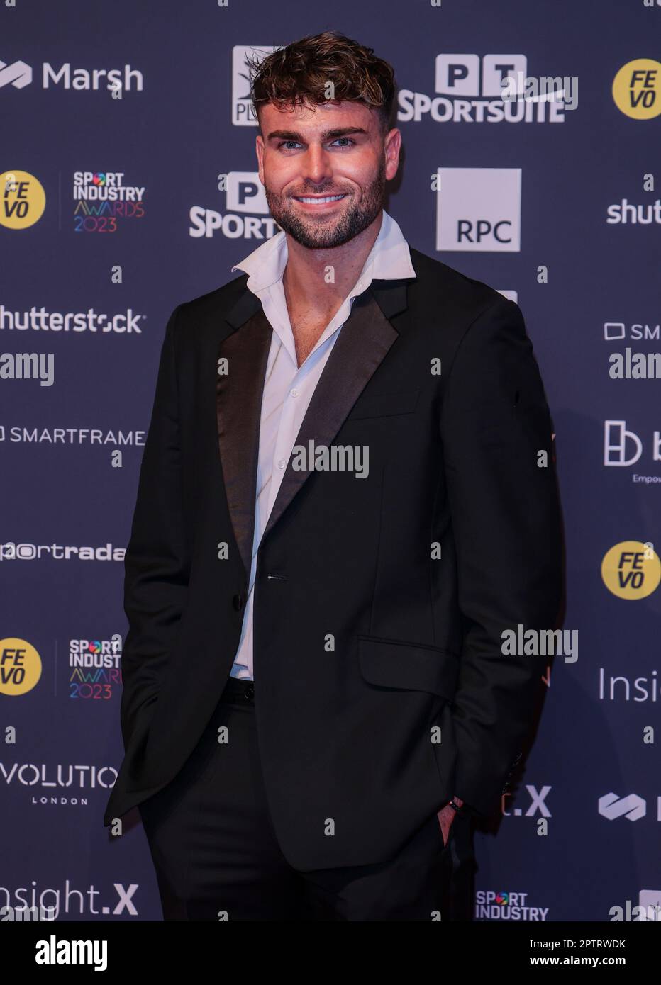 Tom Clare seen attending the Sport Industry Awards 2023 at Battersea