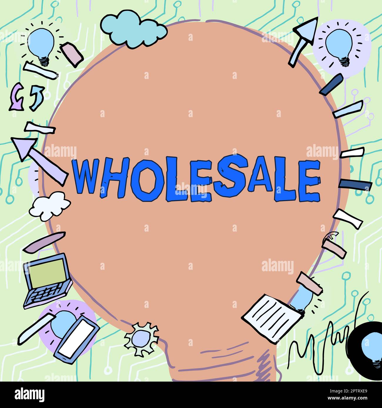 Writing displaying text Wholesale. Concept meaning the sale of commodities  in bulk quantity usually for resale Stock Photo - Alamy
