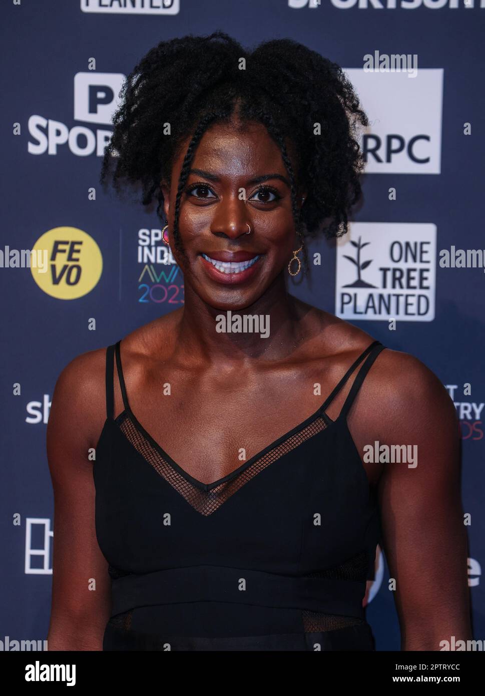 London, UK. 27th Apr, 2023. Christine Ohuruogu seen attending the Sport