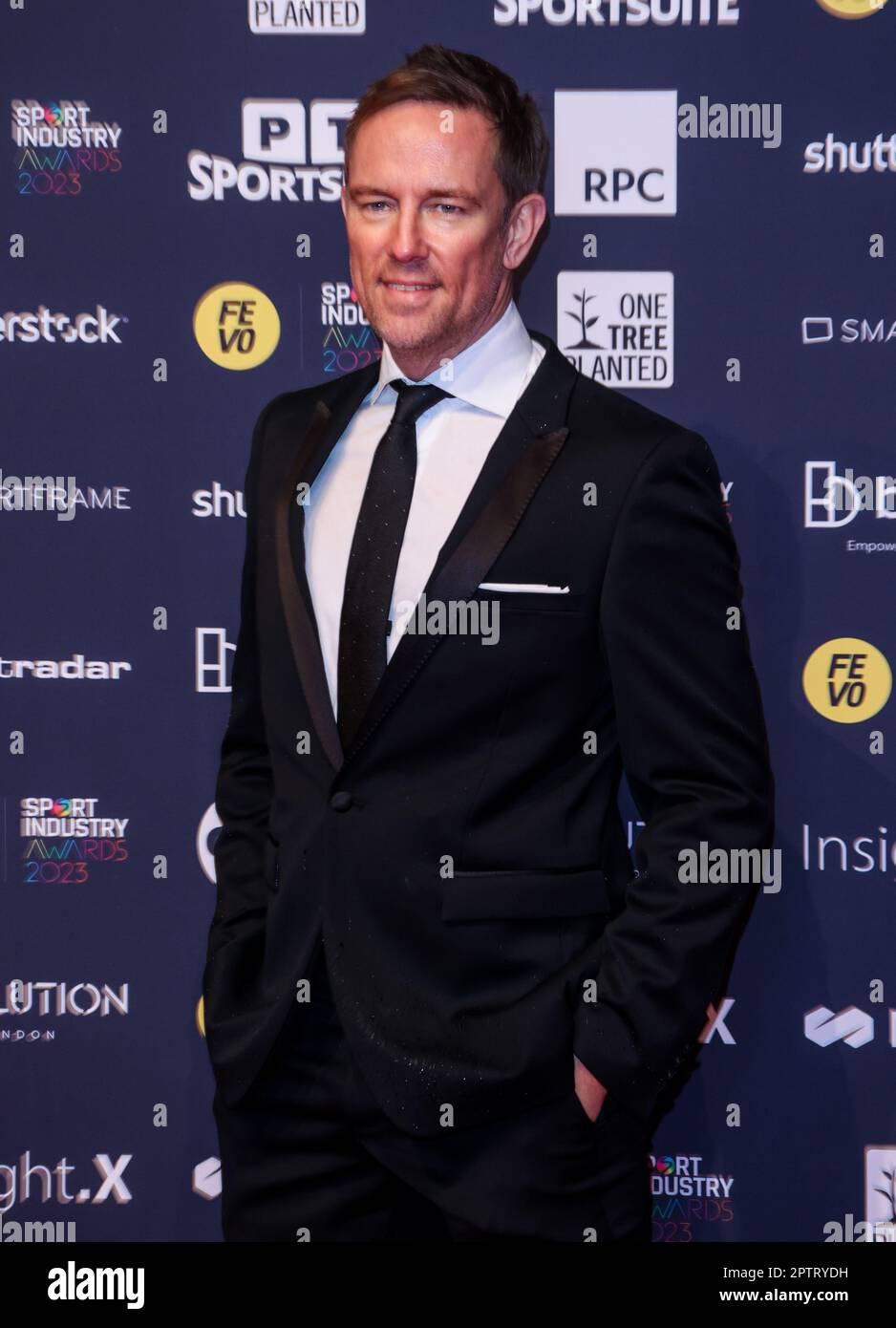 London, UK. 27th Apr, 2023. Simon Thomas seen attending the Sport