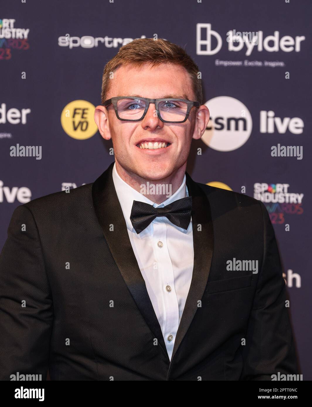 London, UK. 27th Apr, 2023. Nathan Maguire seen attending the Sport