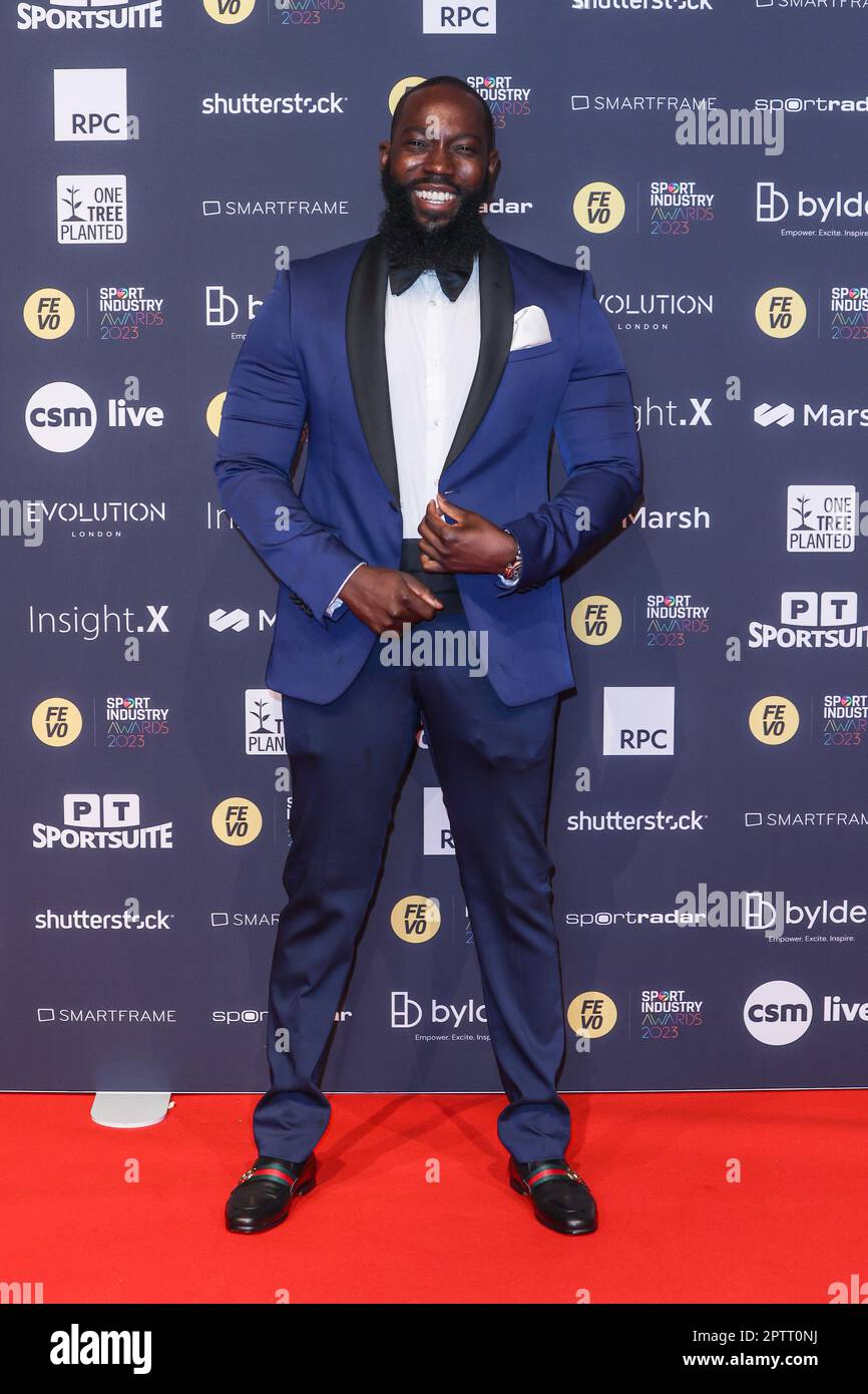 London, UK. 27th Apr, 2023. David Alorka seen attending the Sport