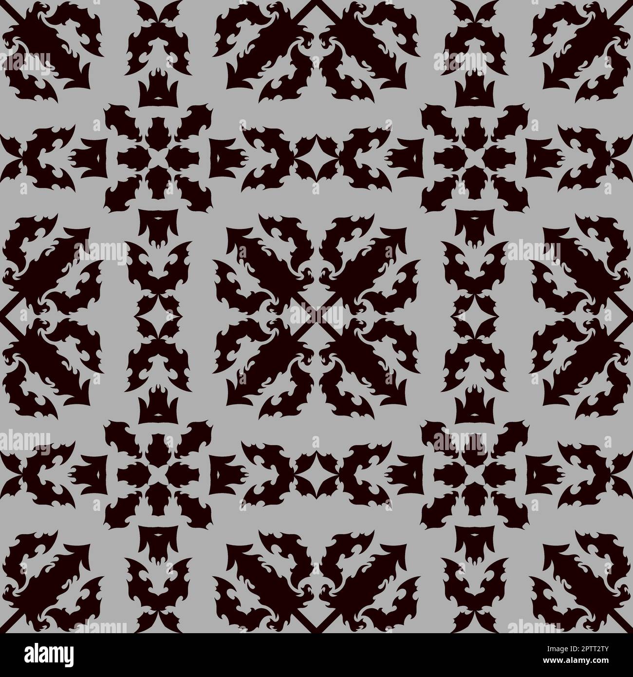 Trident Silhouette Seamless Pattern Isolated on White Background. Stock Vector