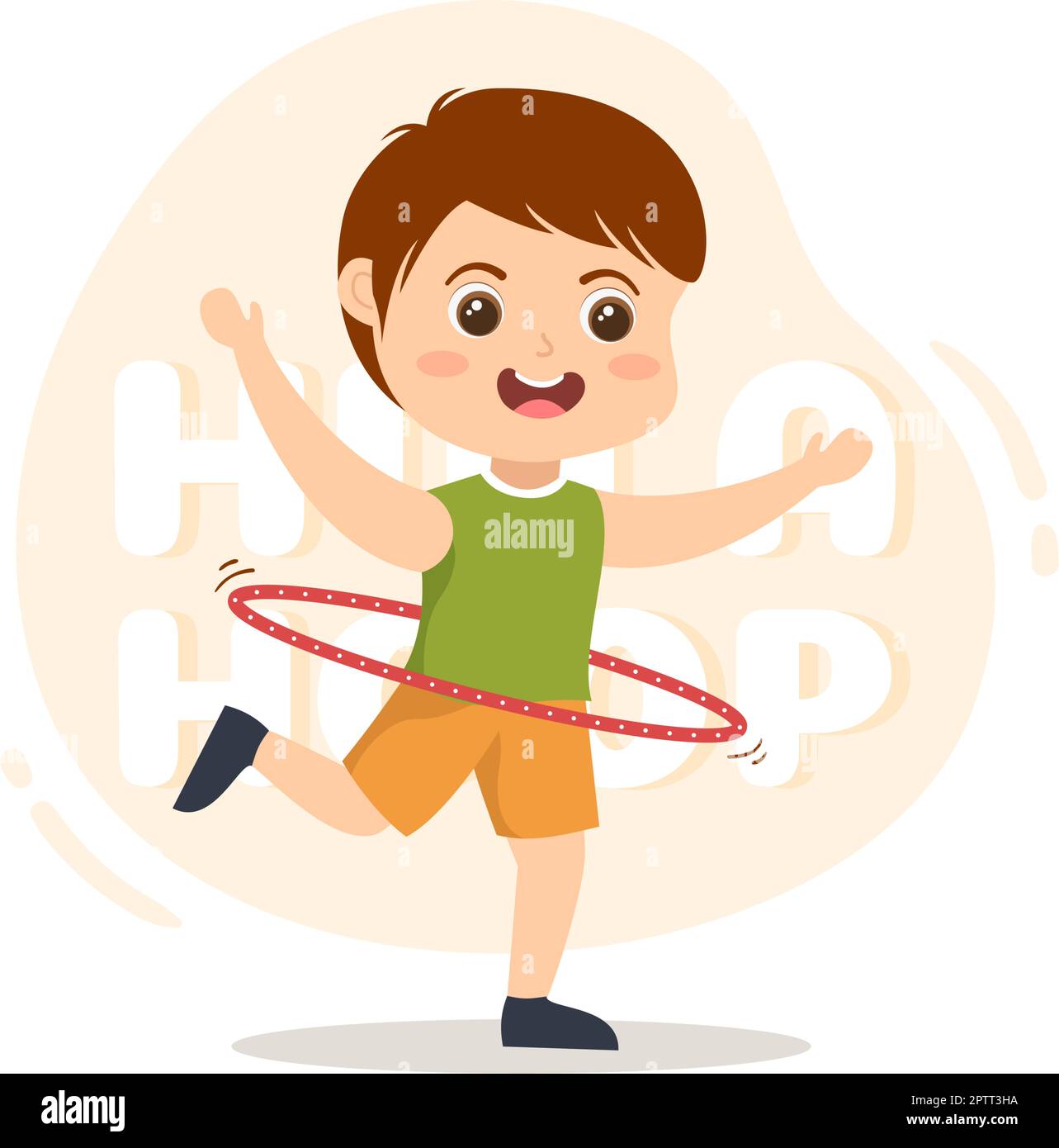 Hula hoop game children Stock Vector Images - Alamy