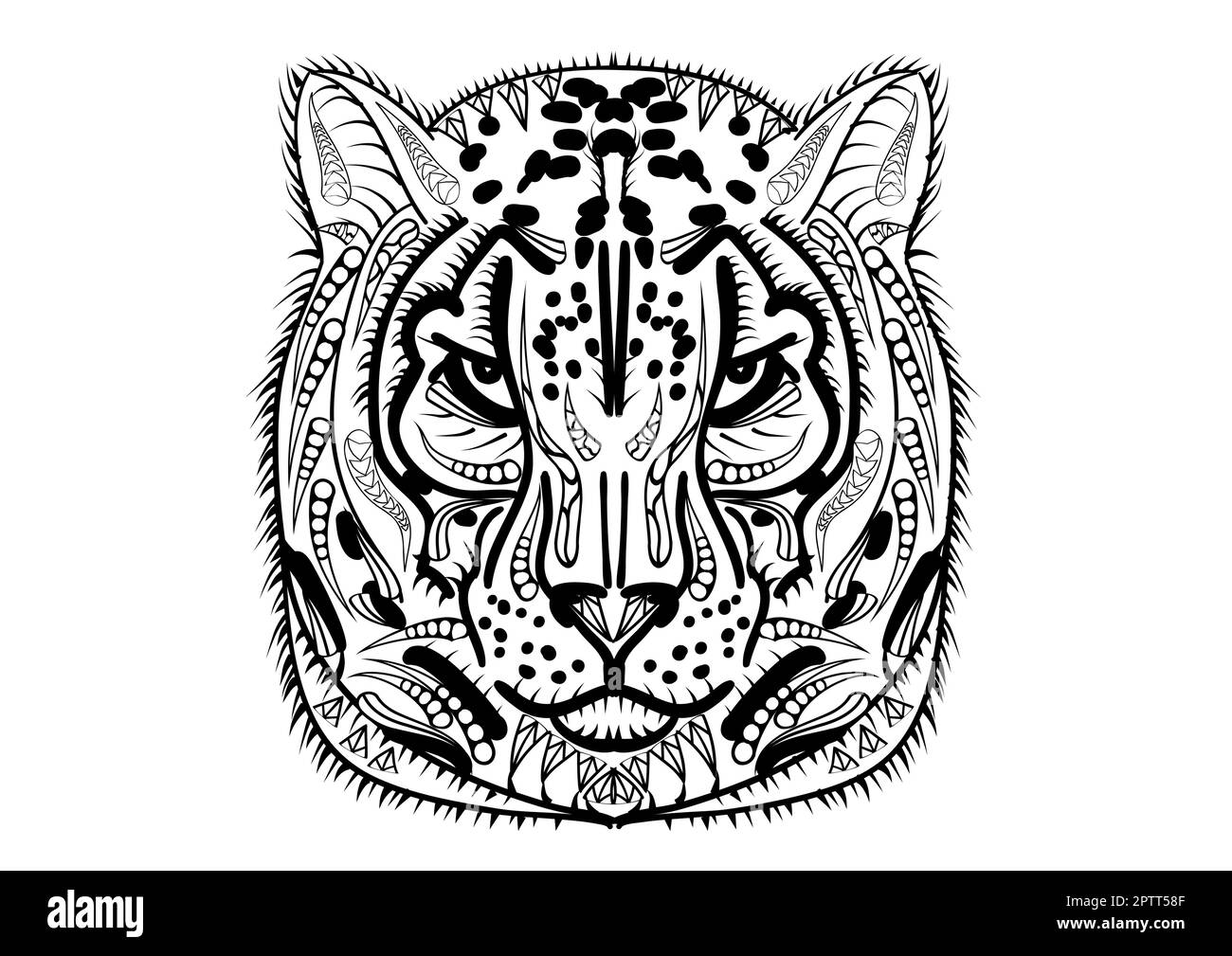 snow leopard Stock Vector