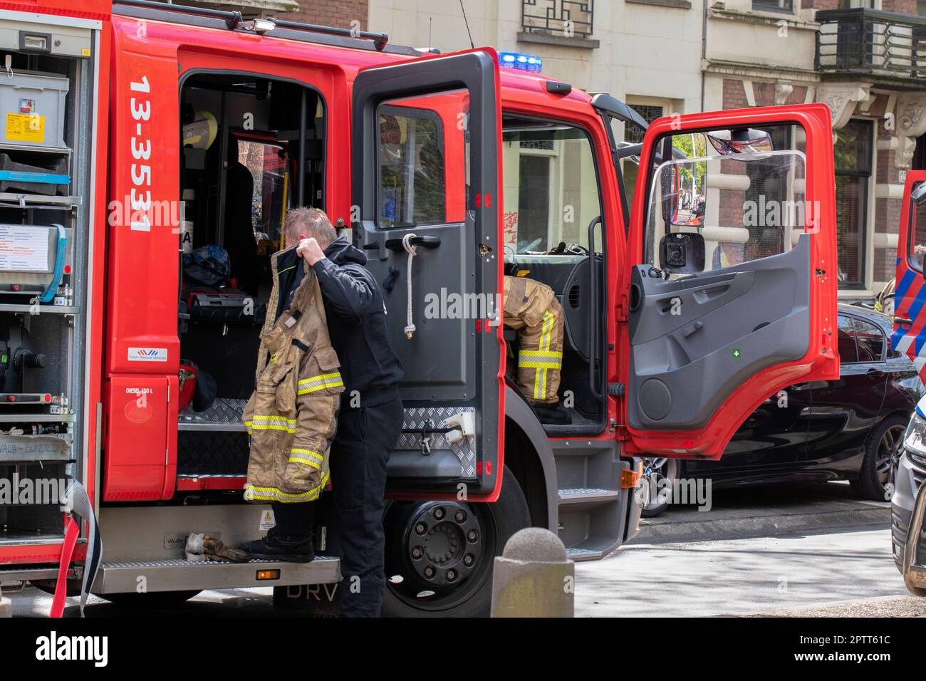Fire Department Truck At Amsterdam The Netherlands 2742023 Stock