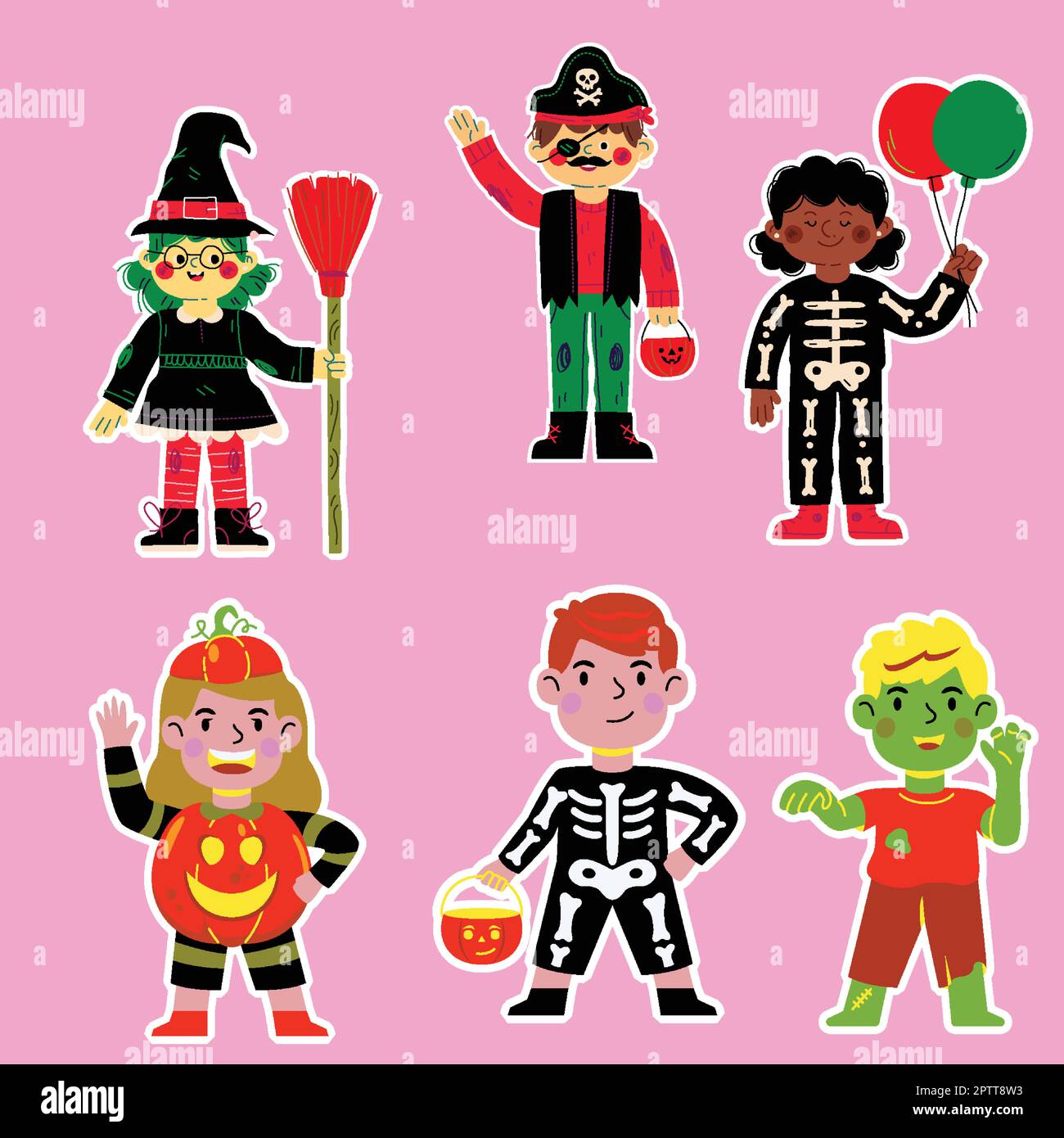 Autumn kids vector background Stock Vector Images - Alamy