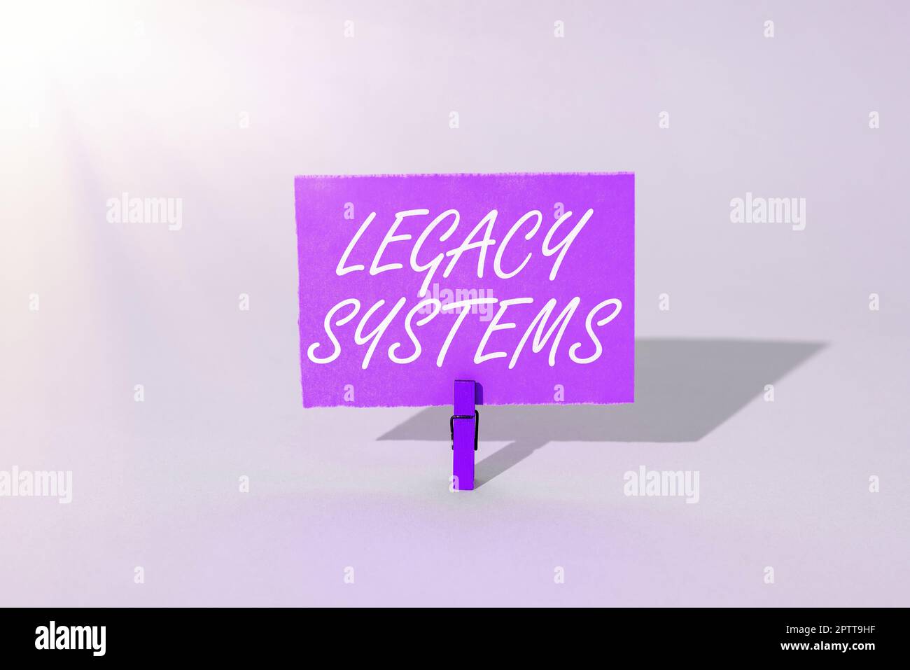 Sign displaying Legacy Systems, Concept meaning old method technology computer system or application program Stock Photo