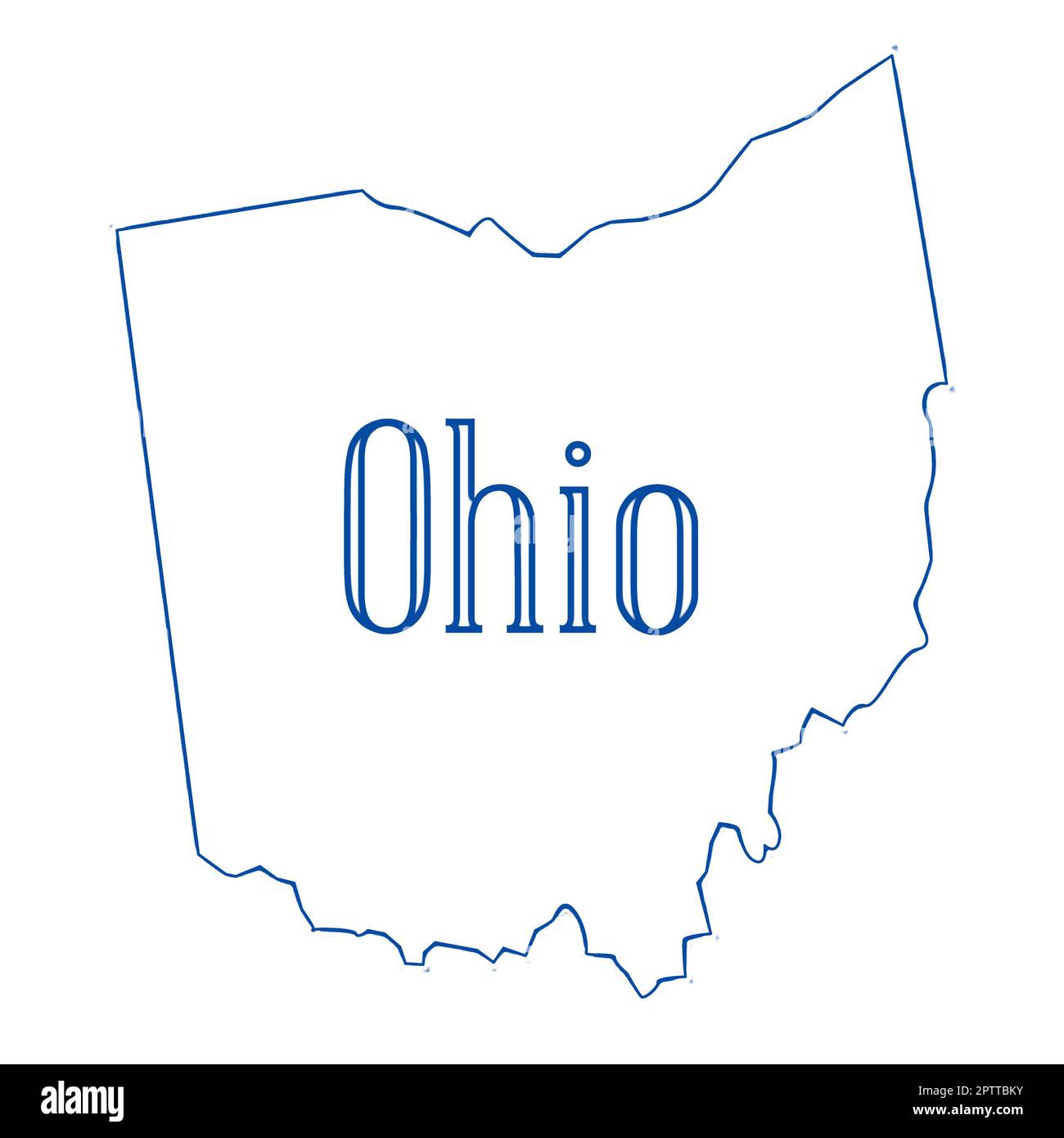 Outline Map Of The State Of Ohio Stock Photo Alamy Outline Map Of The State Of Ohio 2PTTBKY