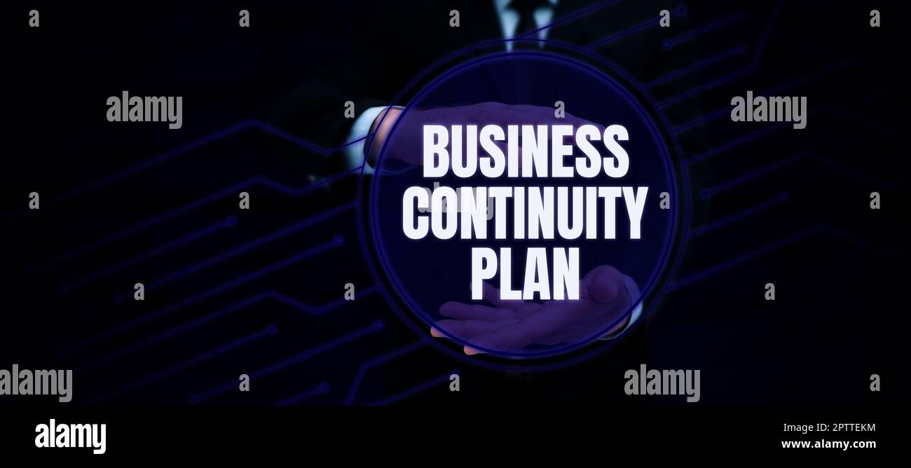 Conceptual caption Business Continuity Plan, Business concept creating ...