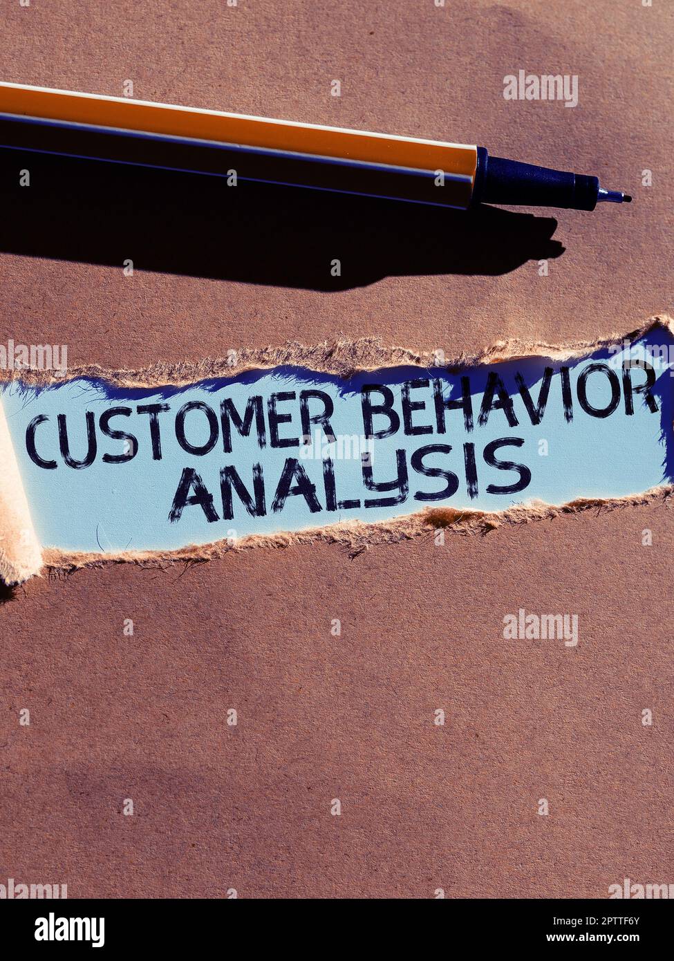 Text caption presenting Customer Behavior Analysis, Business showcase ...