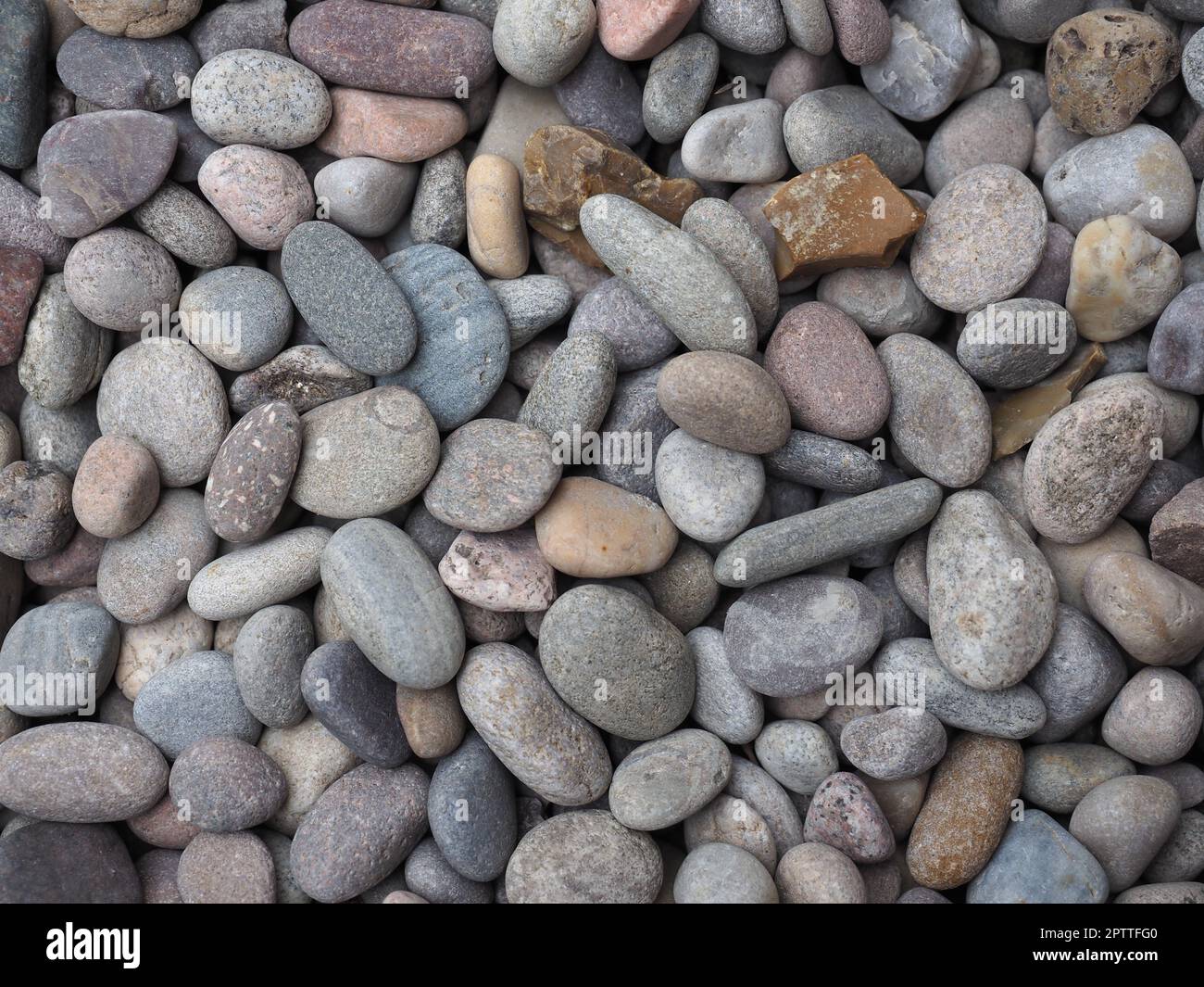 grey cobblestone texture useful as a background Stock Photo