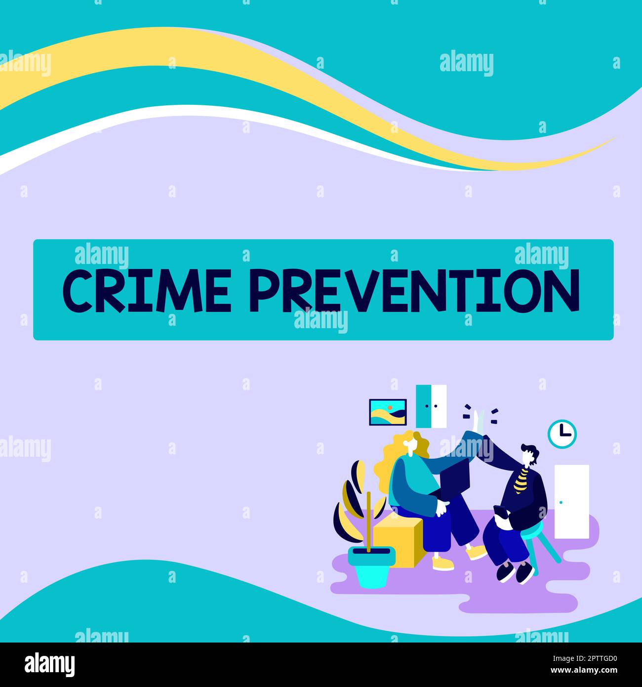 Handwriting text Crime Prevention, Word Written on Federal Offense ...