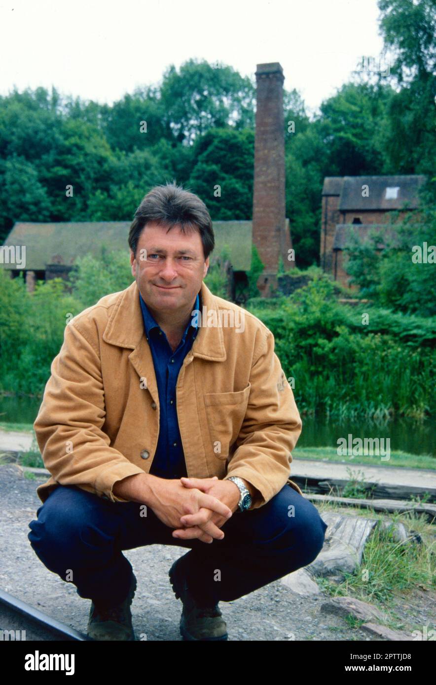 Alan Titchmarsh at Blists Hill, Ironbridge, UK Stock Photo
