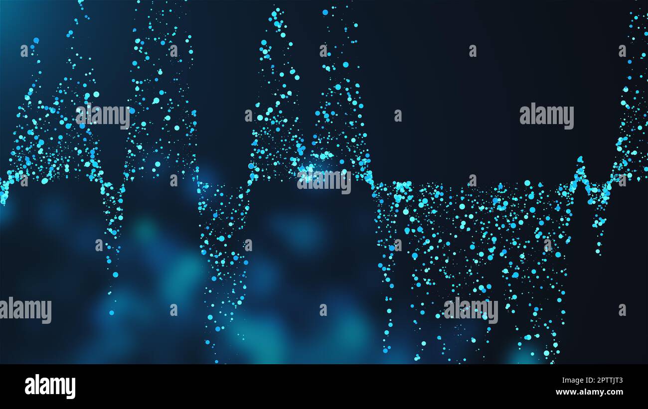 Blue abstract particles. Computer generated 3d render Stock Photo - Alamy