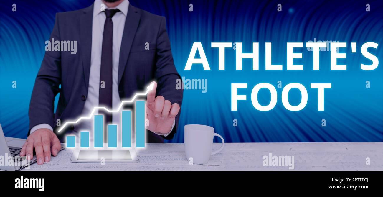 Inspiration showing sign Athlete's Foot, Concept a fungus