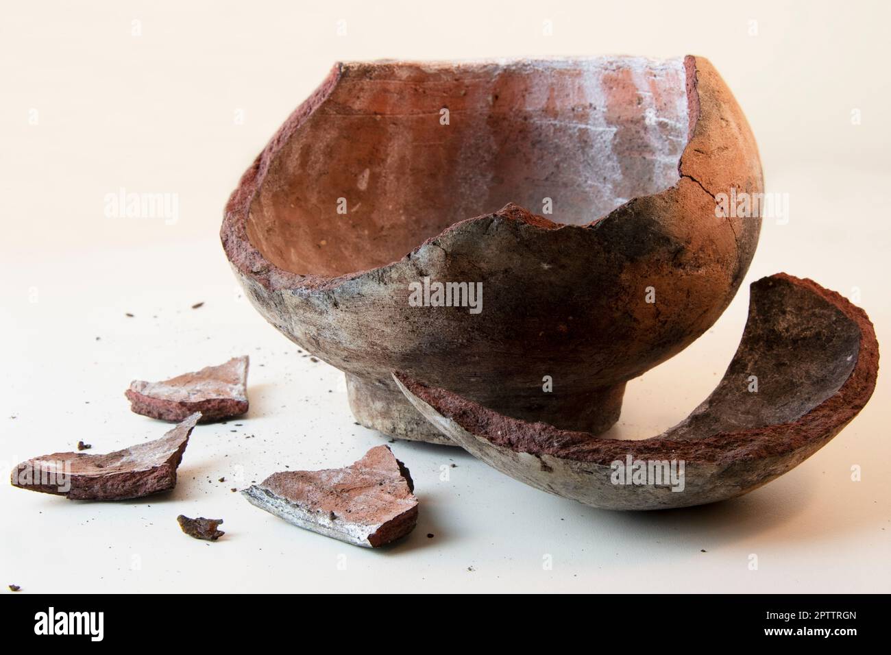 Rustic old broken clay pot Stock Photo Alamy