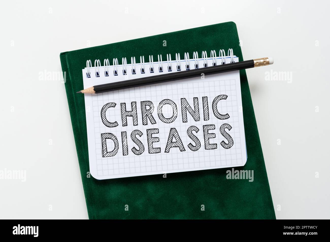 Text showing inspiration Chronic Diseases, Word Written on A disease or condition that lasts for longer time Stock Photo