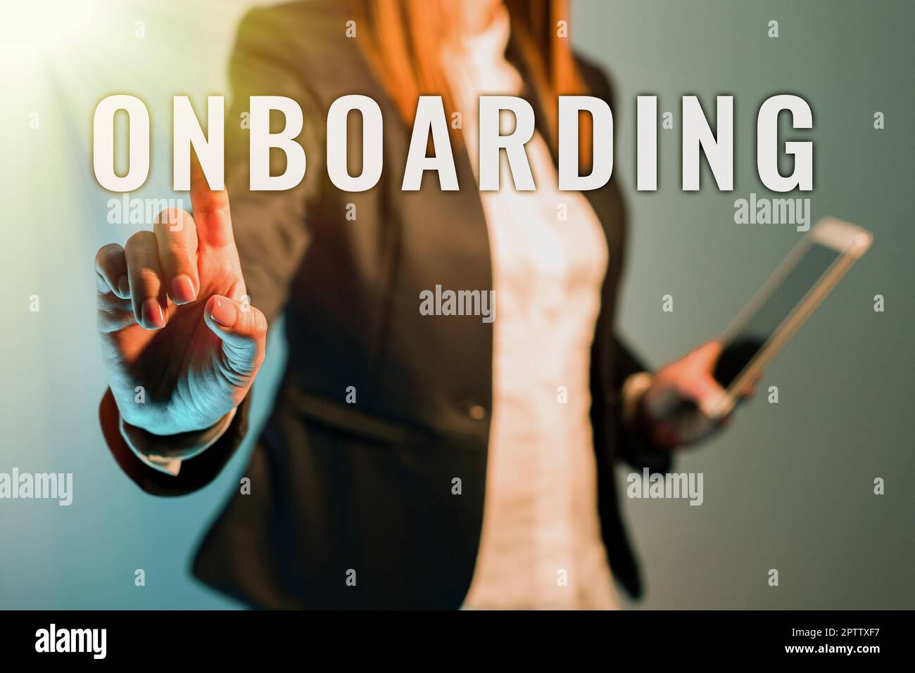 Sign displaying Onboarding, Concept meaning Action Process of