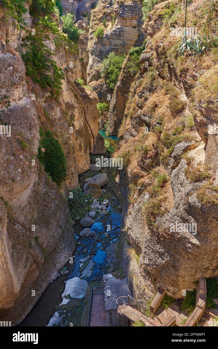 Ronda - the ancient city of Ronda, Andalusia. The beautiful old city of Ronda, Andalusia, Spain Stock Photo