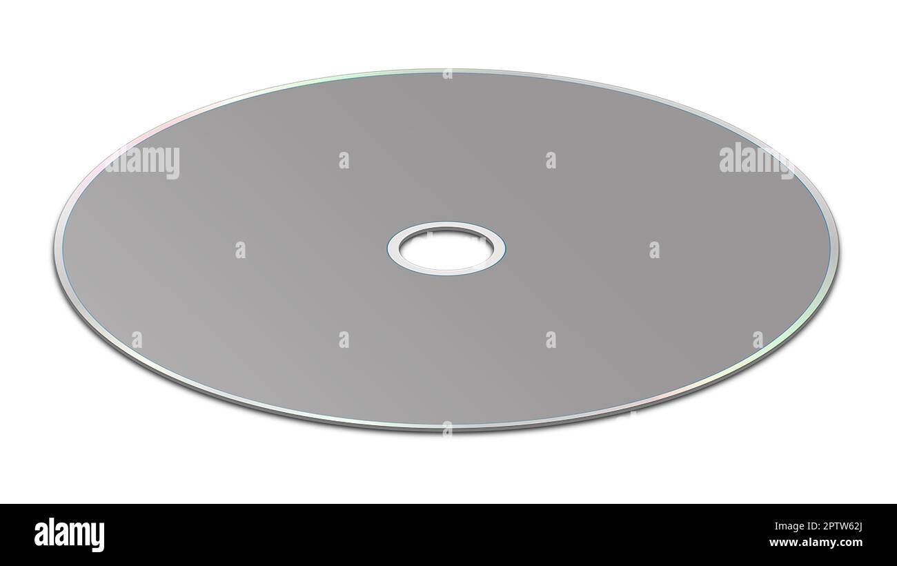 CD or DVD blank template grey for presentation layouts and design. 3D ...