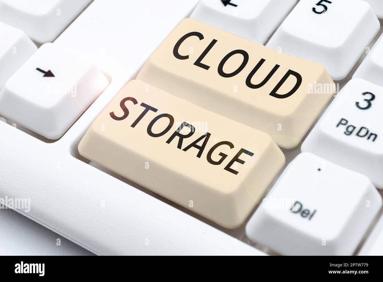 Inspiration showing sign Cloud Storage, Business concept computing connect devices to cloud data on remote storage Stock Photo