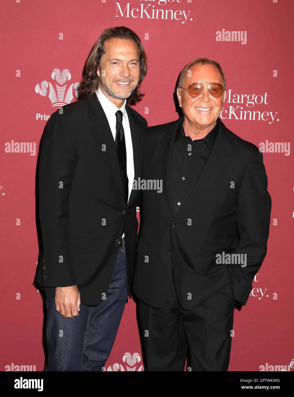 April 27, 2023, New York City, New York, USA: LANCE LE PERE and designer MICHAEL  KORS seen at the red carpet arrivals for the 2023 Princeâ€™s Trust Global  Gala at Casa Cipriani. (