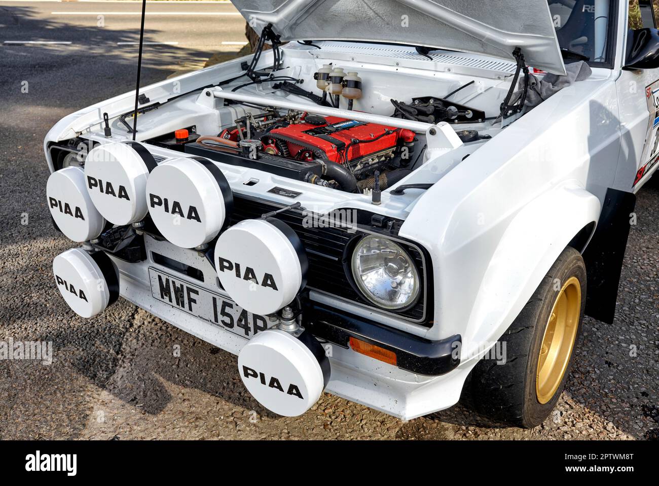 Ford Escort Twin Cam Rally car Stock Photo Alamy