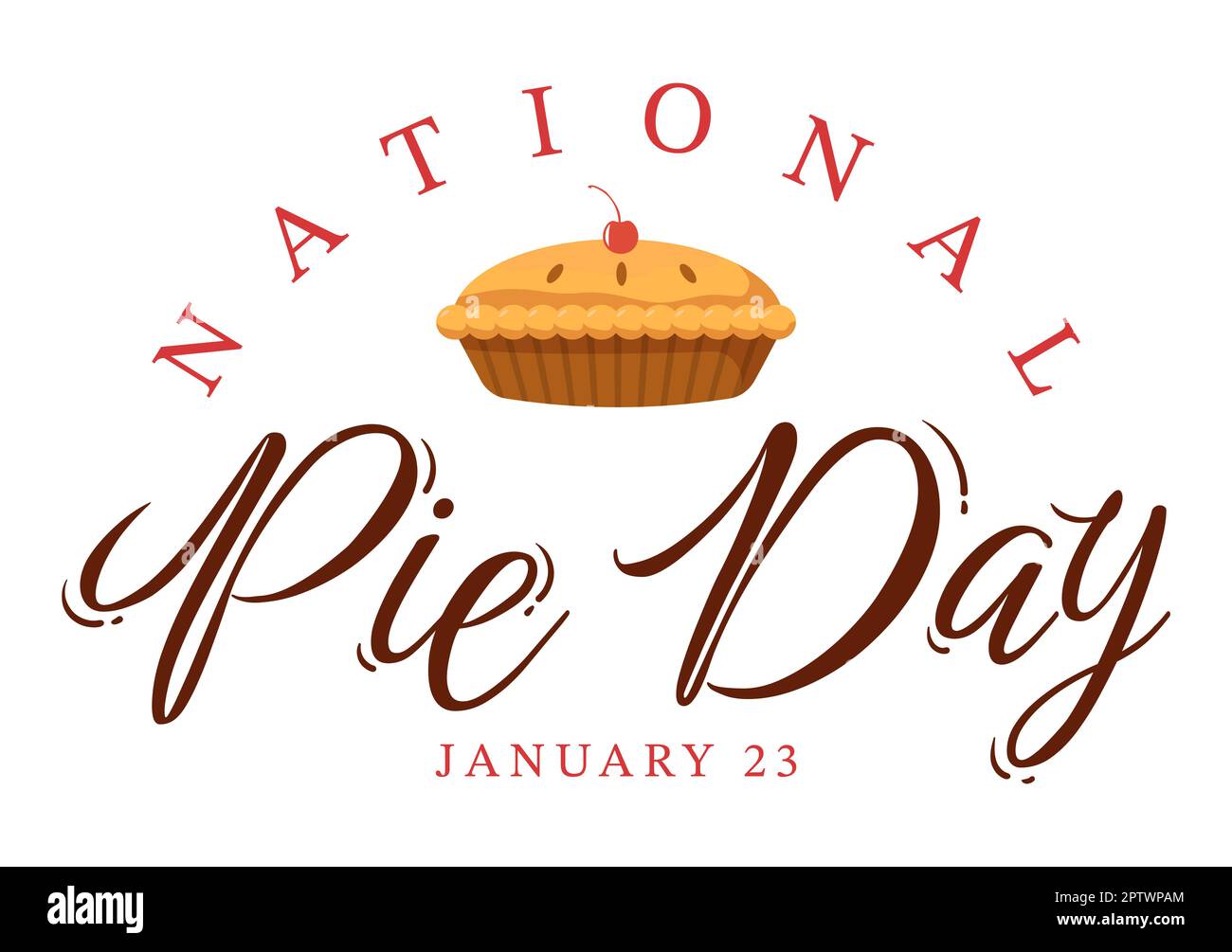 National Pie Day on January 23 with Food Consisting of Pastry Shells and Various Fillings in