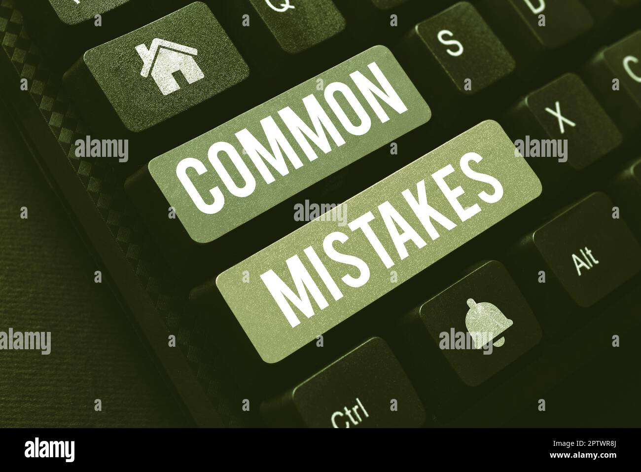 Catching Mistakes Text caption presenting Common Mistakes, Internet Concept actions that ...
