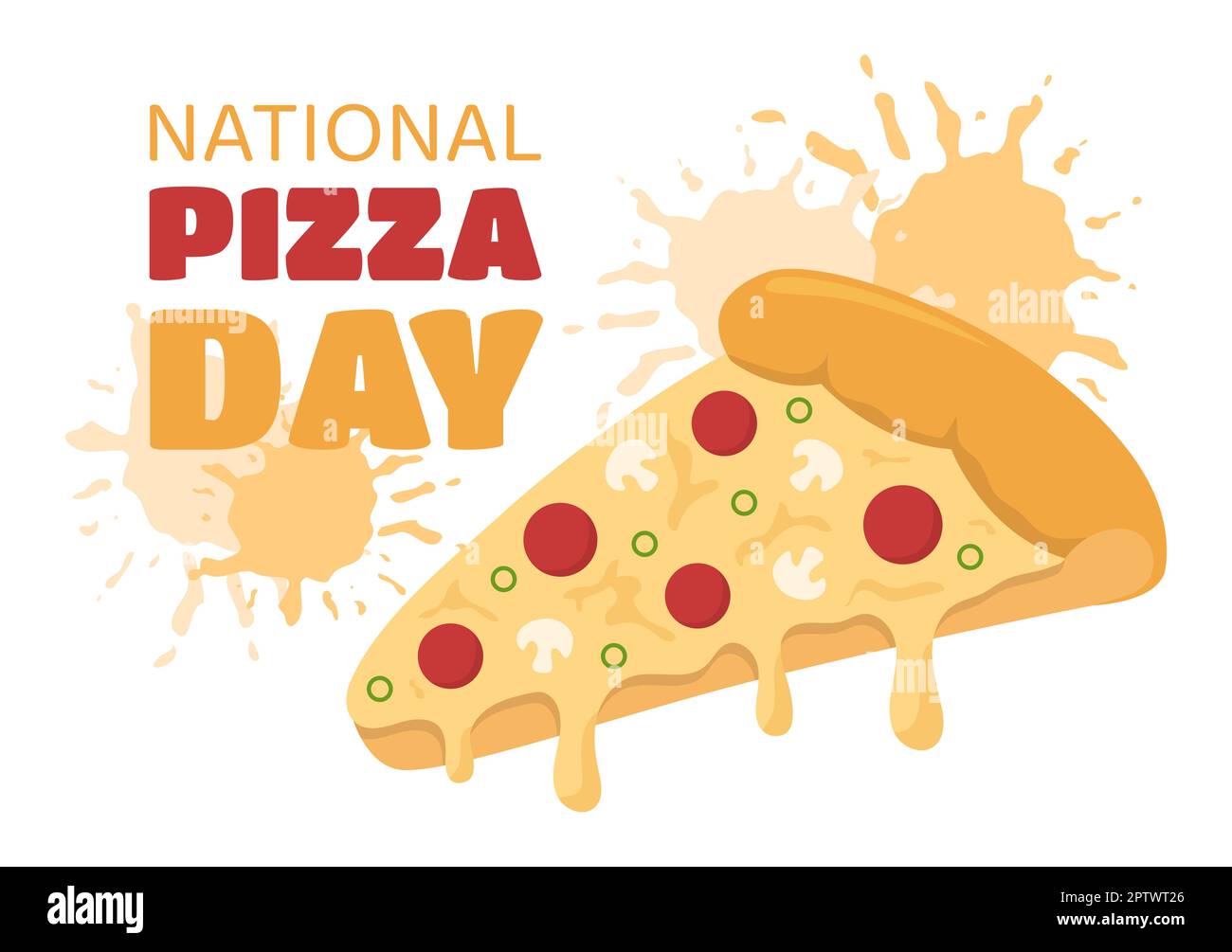 National Pizza Day on Celebration February 9 by Consuming Various Slice