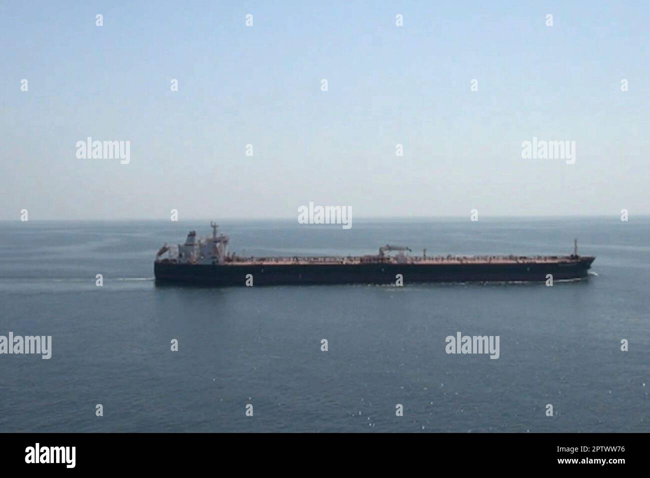This frame grab from video footage released Friday April 28, 2023 by the Iranian Navy, shows the