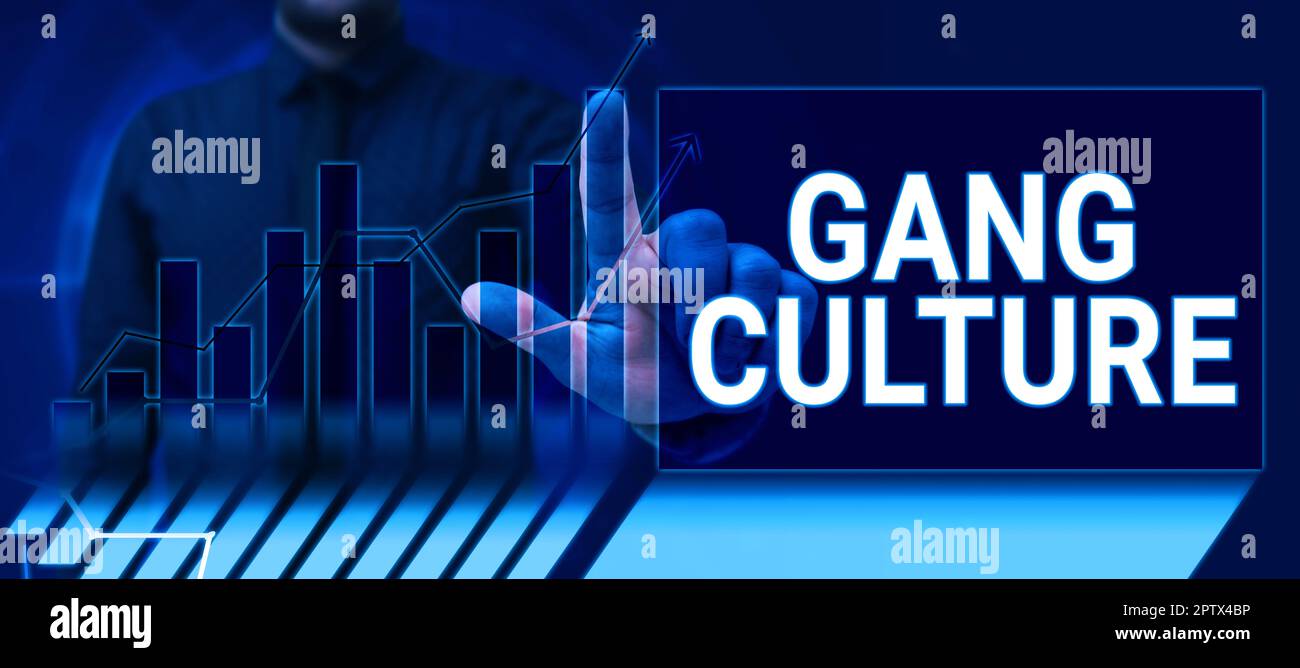 Writing displaying text Gang Culture, Conceptual photo particular ...