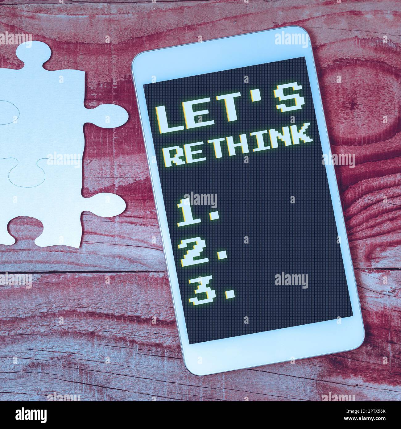 Conceptual display Let's Rethink, Business idea an Afterthought To ...