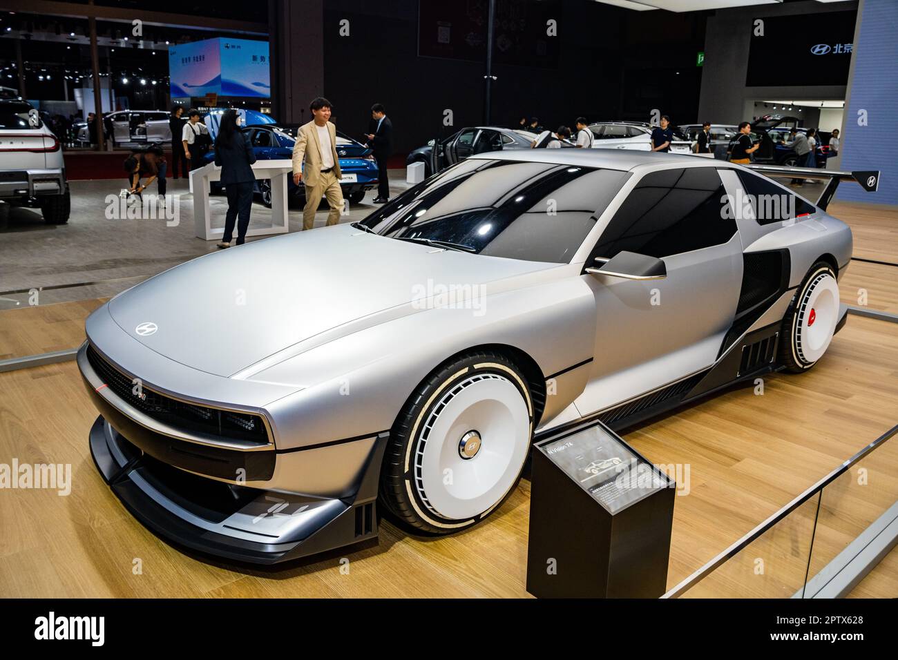 Hyundai N Vision 74 experimental hydrogen fuel cell vehicle on display ...