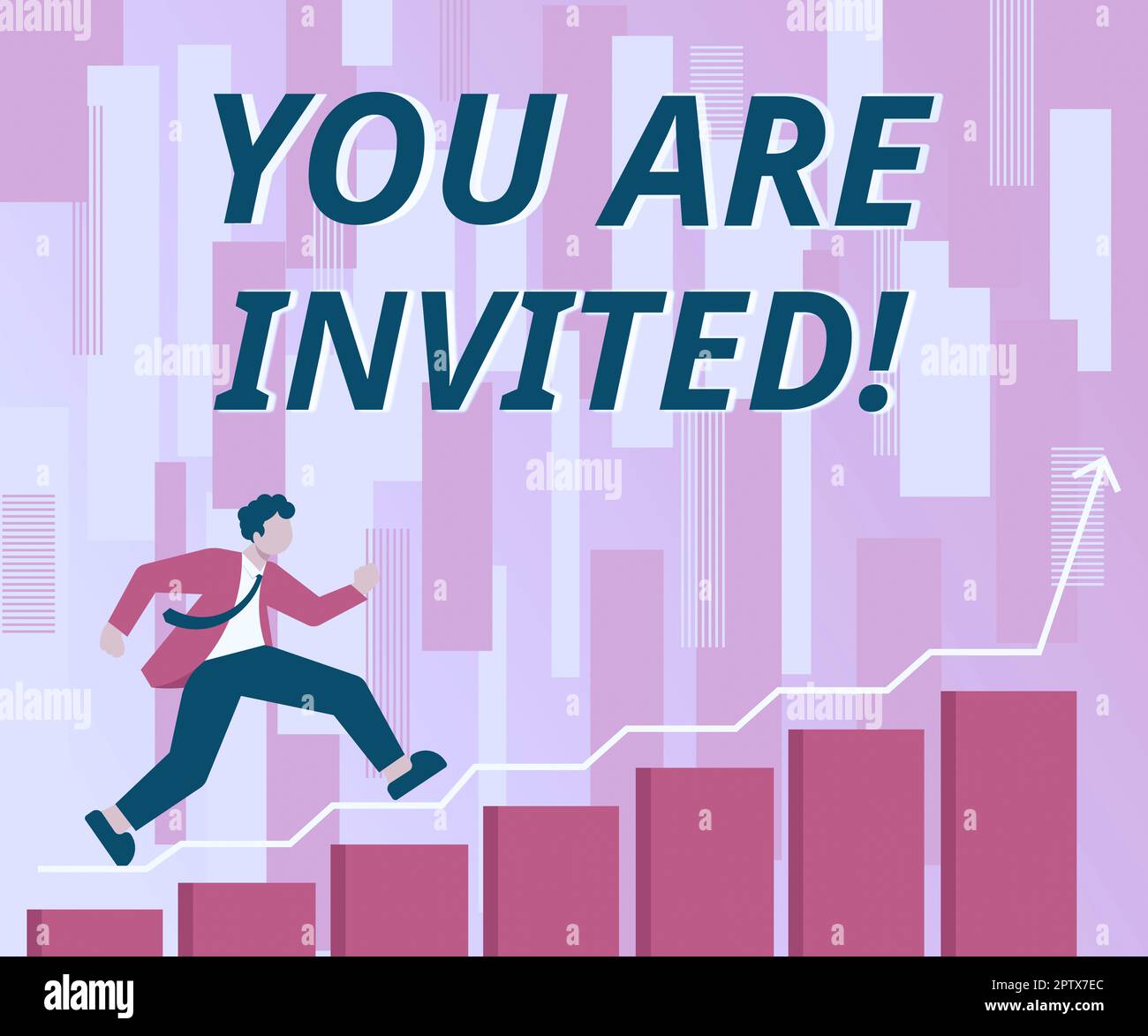 Sign displaying You Are Invited, Conceptual photo Receiving and ...