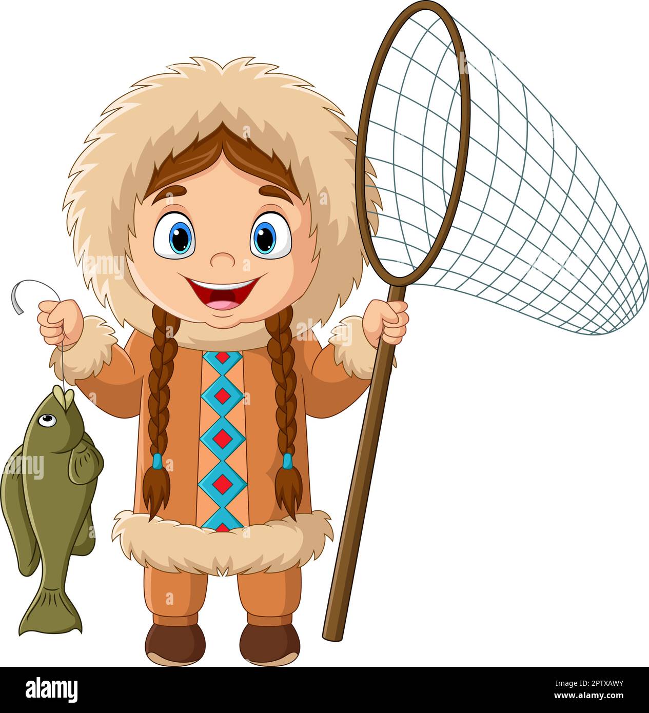 Child fish net Cut Out Stock Images & Pictures - Alamy