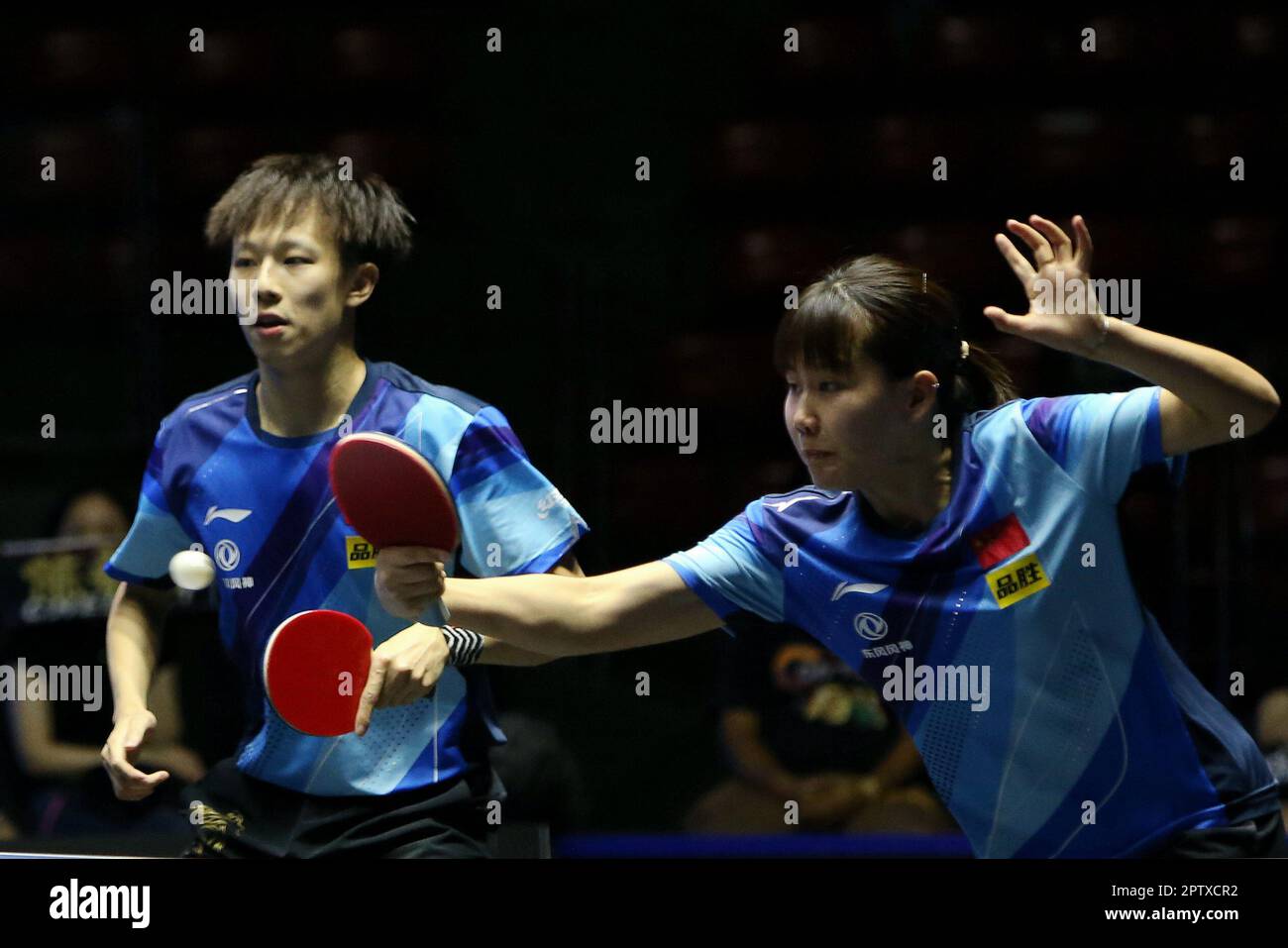 BANGKOK, April 28, 2023 (Xinhua) -- Lin Gaoyuan(L)Chen Xingtong ... image....