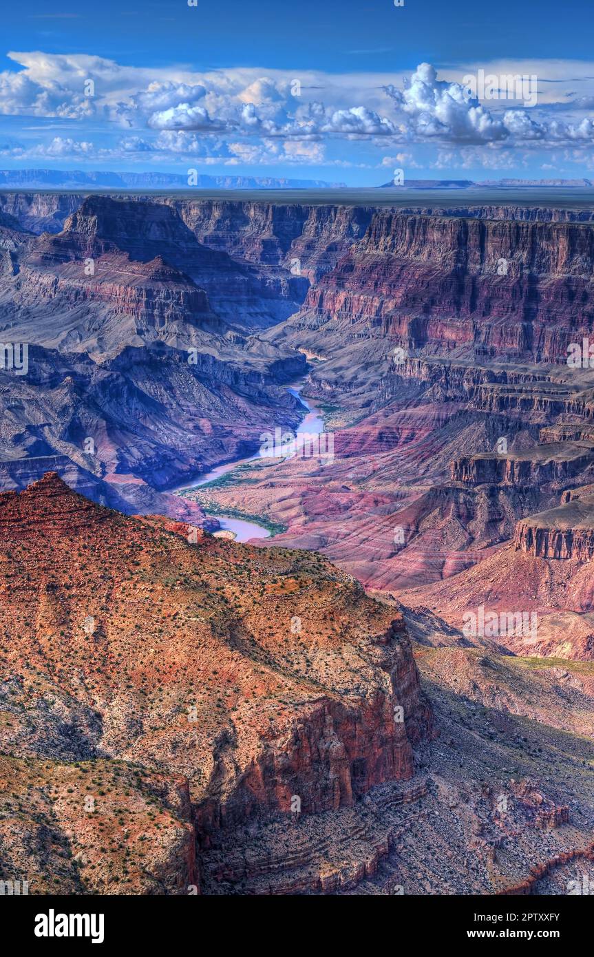 The Grand Canyon with a storm approaching Stock Photo - Alamy