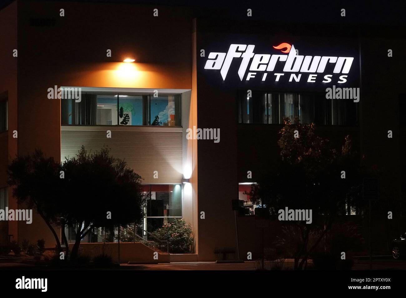 Valencia, California / USA Aug. 27, 2019 An Afterburn Fitness gym